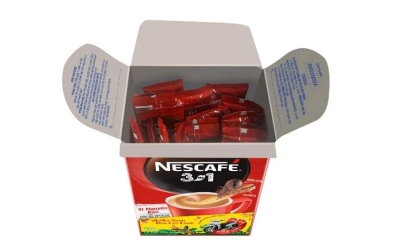 Mỗi hộp cà phê NESCAFÉ 3in1 vị nguyên bản gồm 18 gói nhỏ giúp pha nhanh và tiện lợi